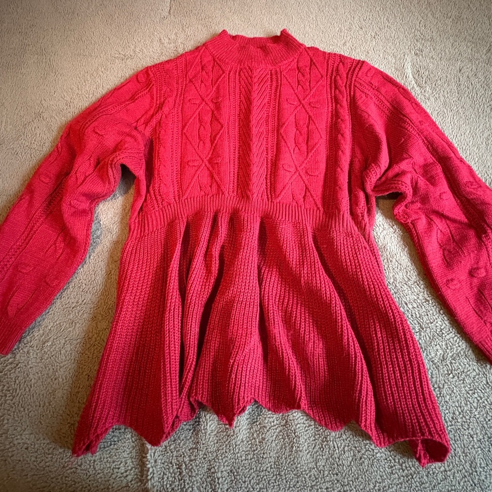 Red Knit Sweater